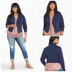 Torrid Textured Moto Zip Jacket